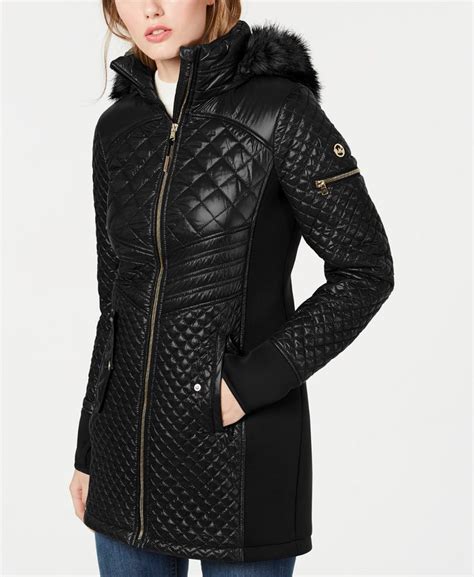 michael kors black mens jacket|Michael Kors puffer jacket macy's.